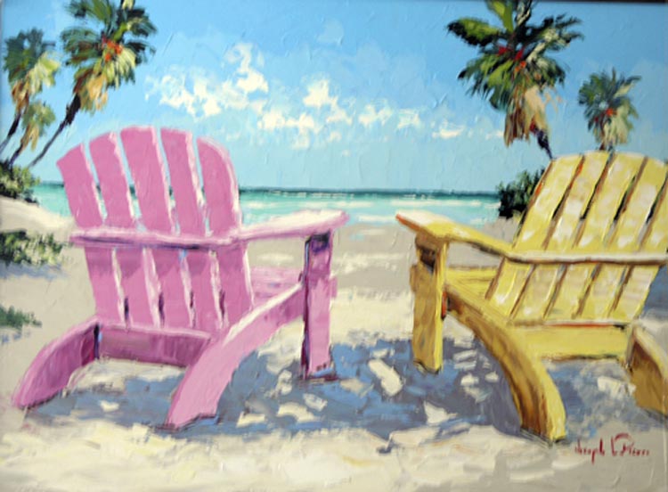 Beach Chairs 0776 30x40
